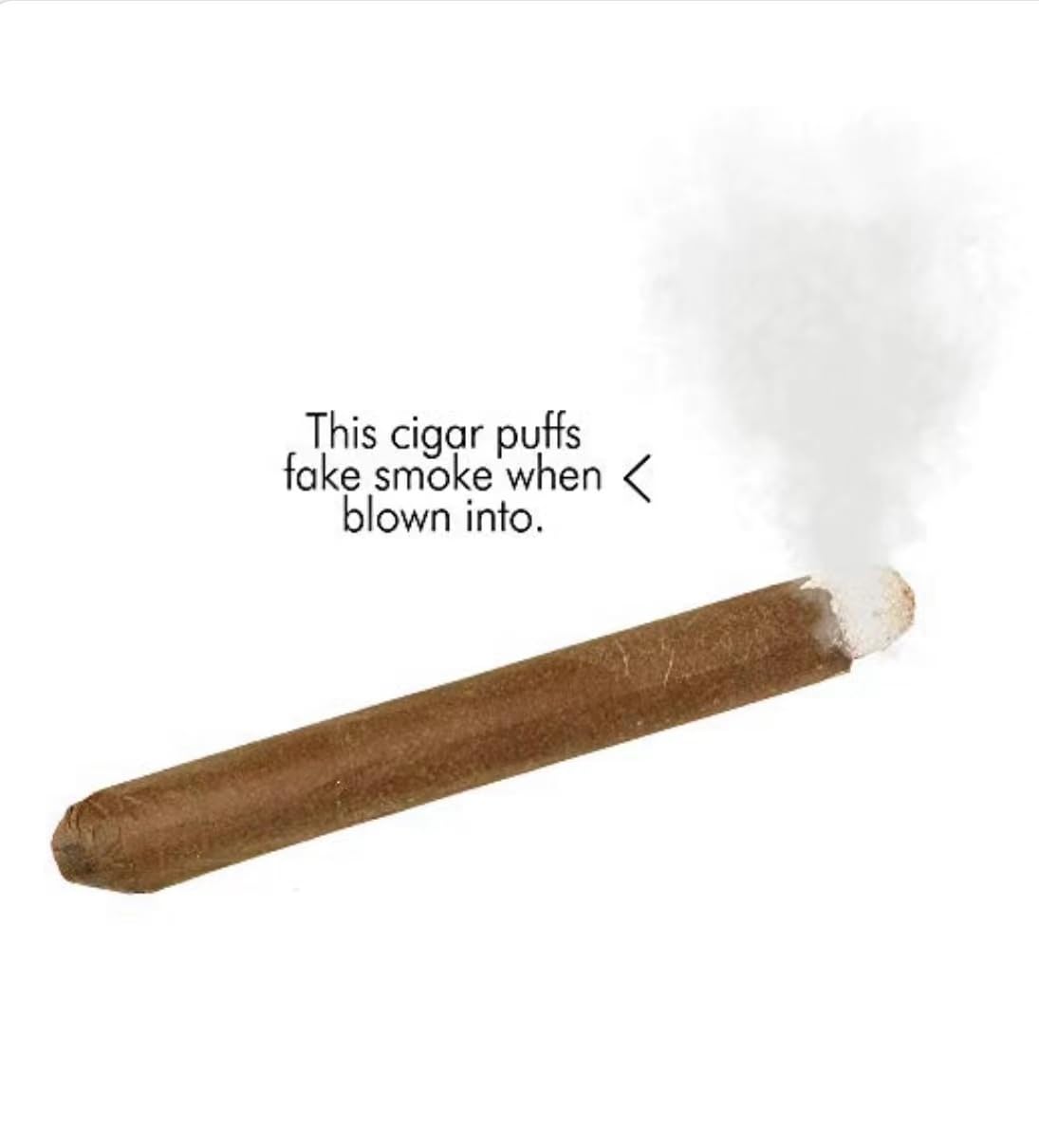 CLESEN Puff Cigar 4.5 Inch(12 Pack),That Blow Smoke,Durable ,Realistic,Ideal for Themed Parties,Prop for Prank, Halloween Costume, Movie, Or Theater Play Tricky Fun Gag Cool Toy,