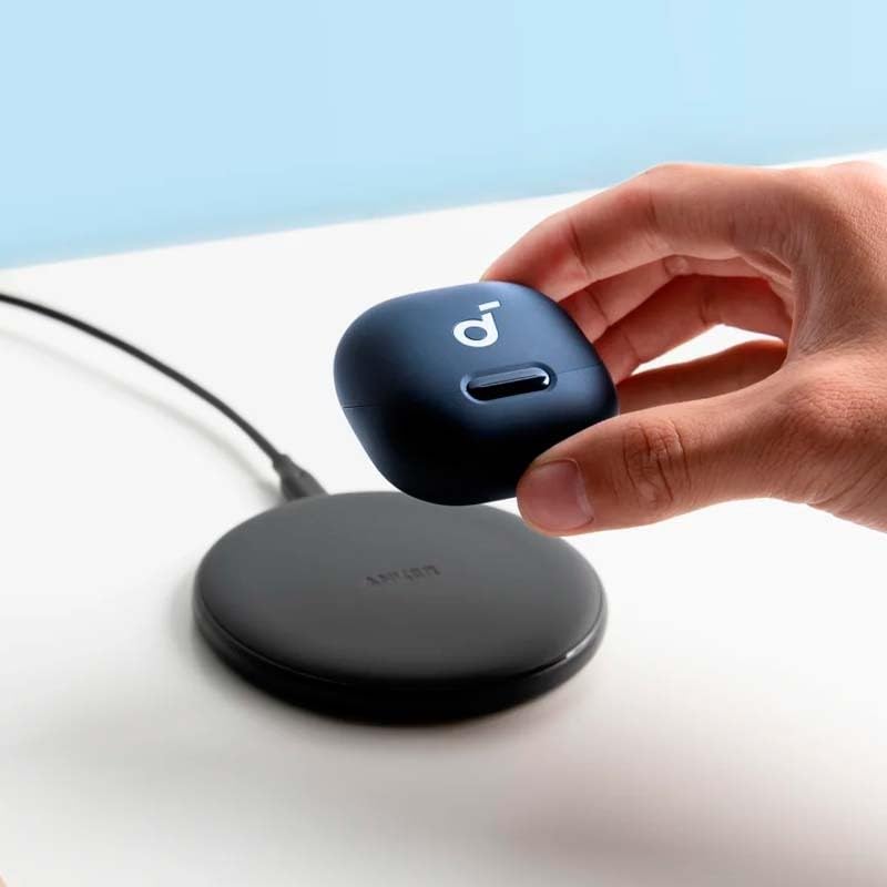 Soundcore by Anker Liberty 4 NC Wireless Earbuds, 98.5% Noise Reduction, Adaptive Noise Cancelling to Ears and Environment, Hi-Res Sound, 50H Battery, Wireless Charging, Bluetooth 5.3