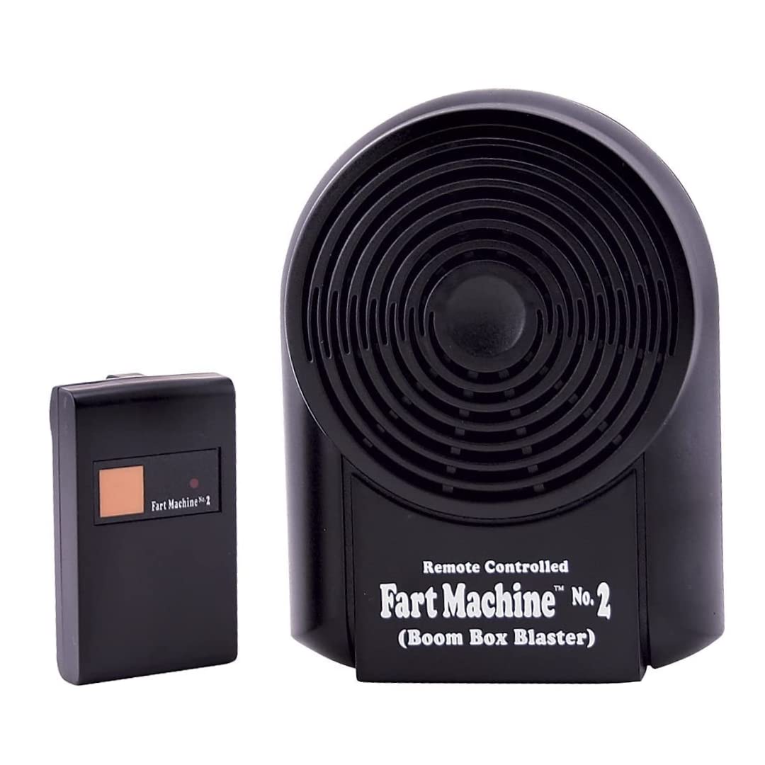 T.J. Wisemen, Inc. Fart Machine #2 - The Original Remote Controlled Fart Machine with Boom Box Technology - 15 Realistic Sounds - Wireless with 100 ft Range
