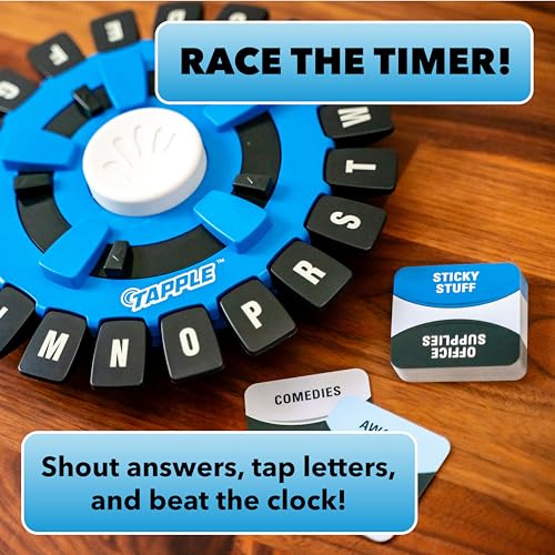 The Original TAPPLE, The Fast-Paced Family Board Game, Choose a Category & Race Against the Timer to be the Last Player, Learning Word Game for Ages 8 & Up, 2-8 Players, 15-20 Minute Play Time