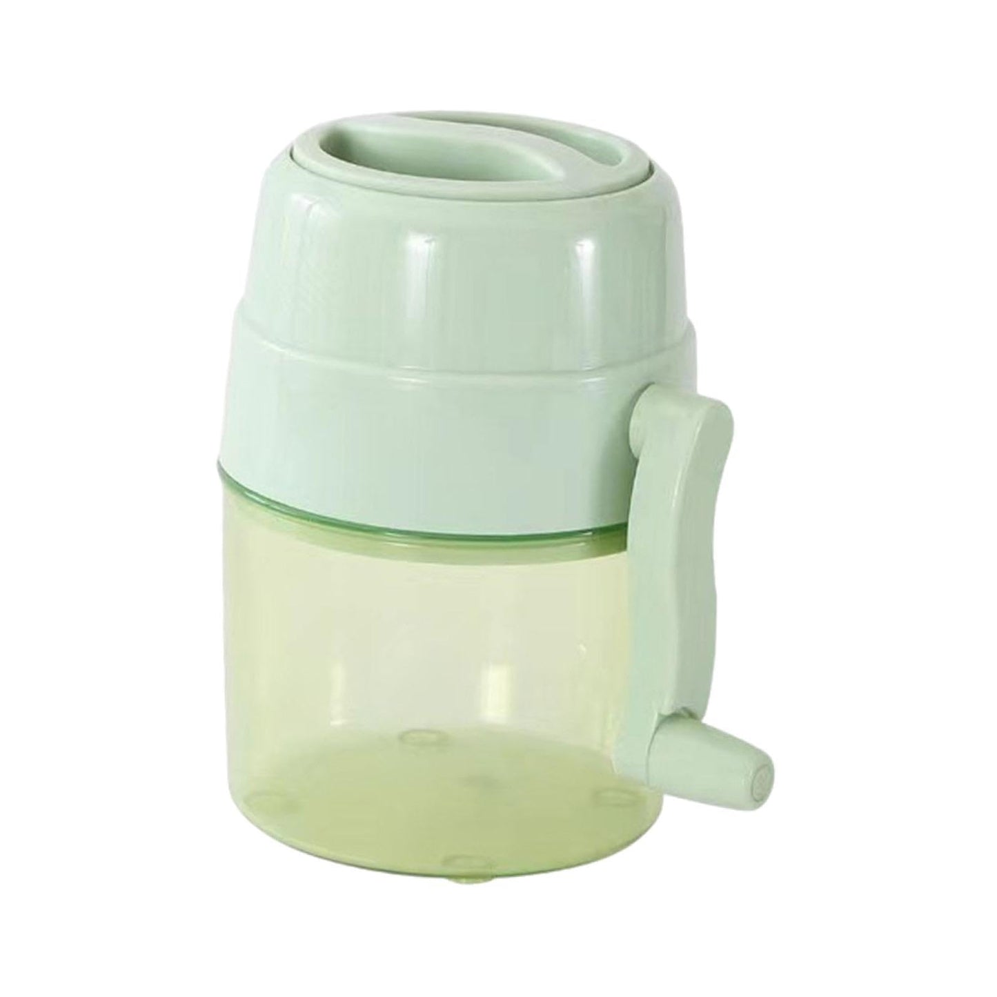 KLKCMS Manual Ice Crusher Shaved Ice Machine Compact Lightweight Convenient Snow Cone Machine Mini for Indoor Kitchen Hiking