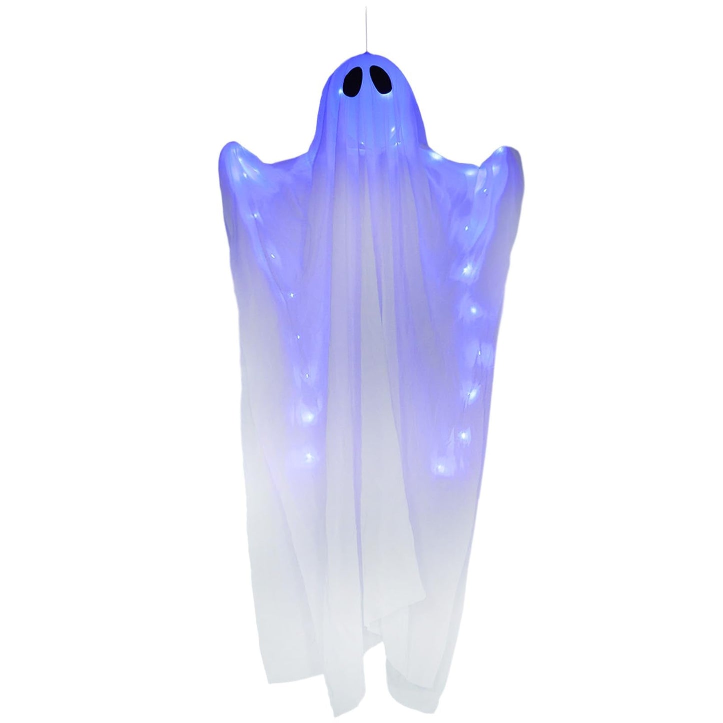 61" Light Up Hanging Ghosts Halloween Flying Ghost with Blue LEDs and Timer Function Porch Yard Garden Tree Party Holiday Decorations