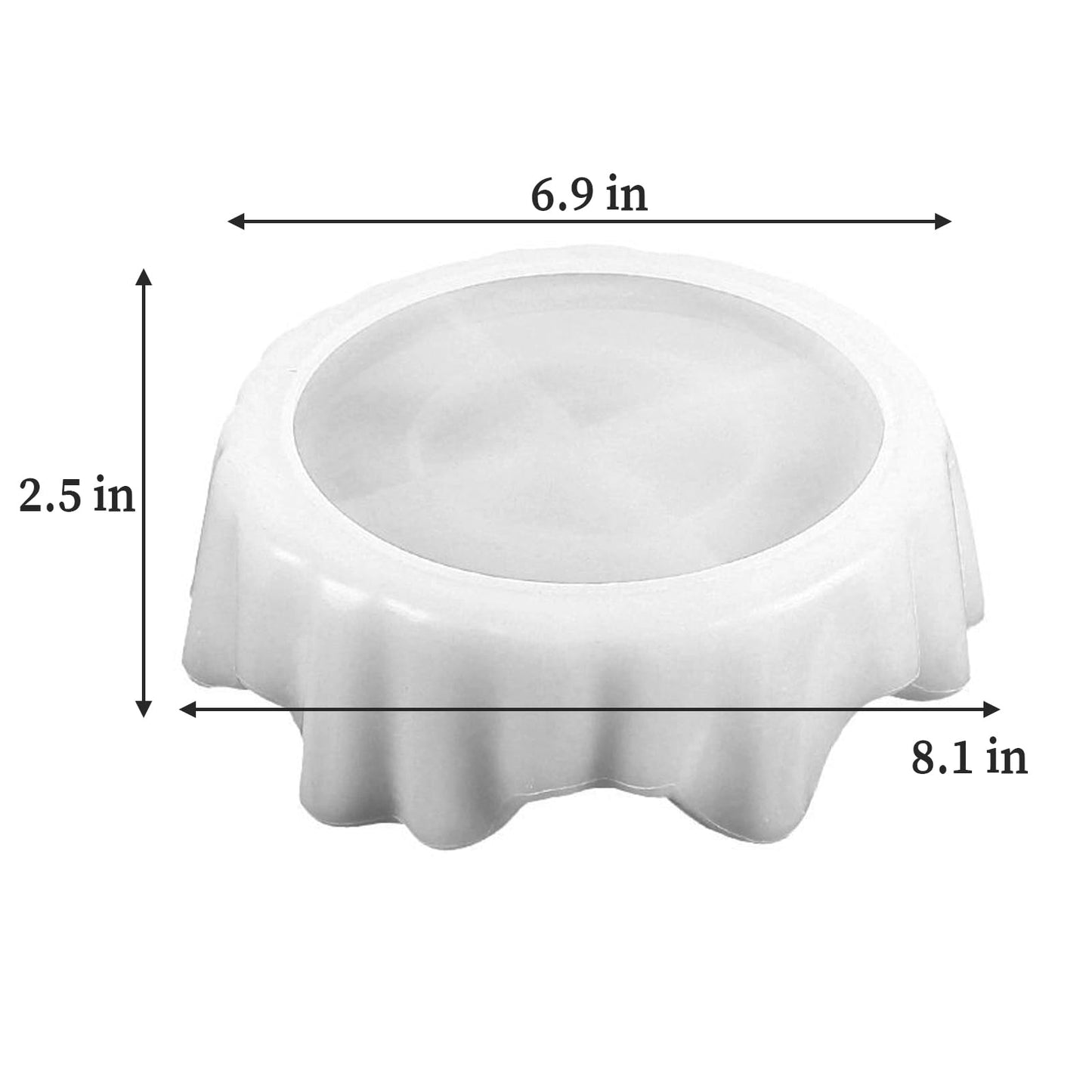 Wehous Large Irregular Bowl Silicone Mold, Unique Storage Epoxy Resin Concrete Molds, Big Candle Holder Tray Container Jewelry Holder Succulent Pot Makeup Organizer Casting Mold Art Craft Ornament