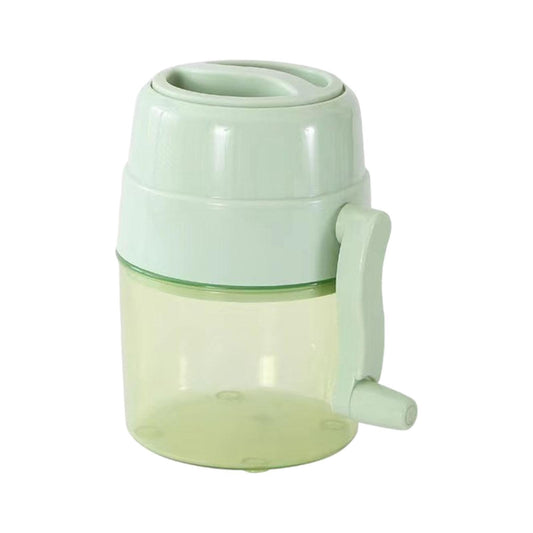 KLKCMS Manual Ice Crusher Shaved Ice Machine Compact Lightweight Convenient Snow Cone Machine Mini for Indoor Kitchen Hiking