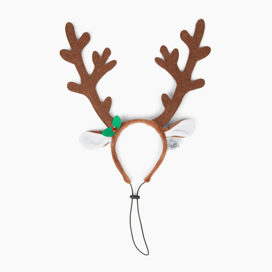 Midlee Brown Reindeer Dog Antlers Headband Pet Christmas Costume - Large