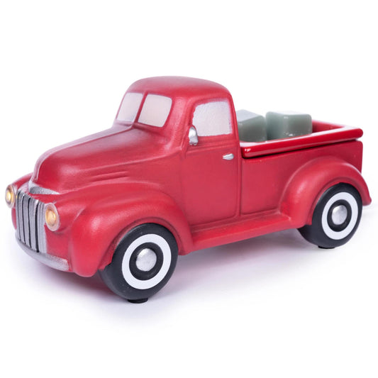 Scentsationals Christmas Wax Warmer, Wax Melt Warmer for Scented Wax Melts - Truck Collection Red Truck - Candle Wax Melter for Fragrance Cubes and Tarts