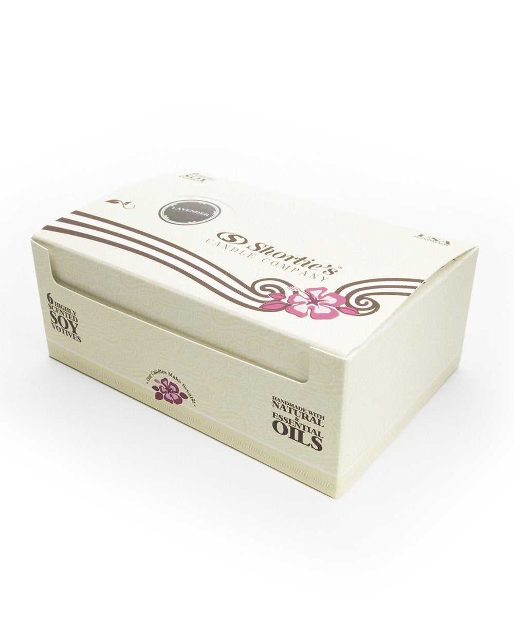 Pure English Lavender Soy Votive Candles - Scented with Essential & Natural Oils - 6 Purple Natural Votive Candle Refills - Flower & Floral Collection