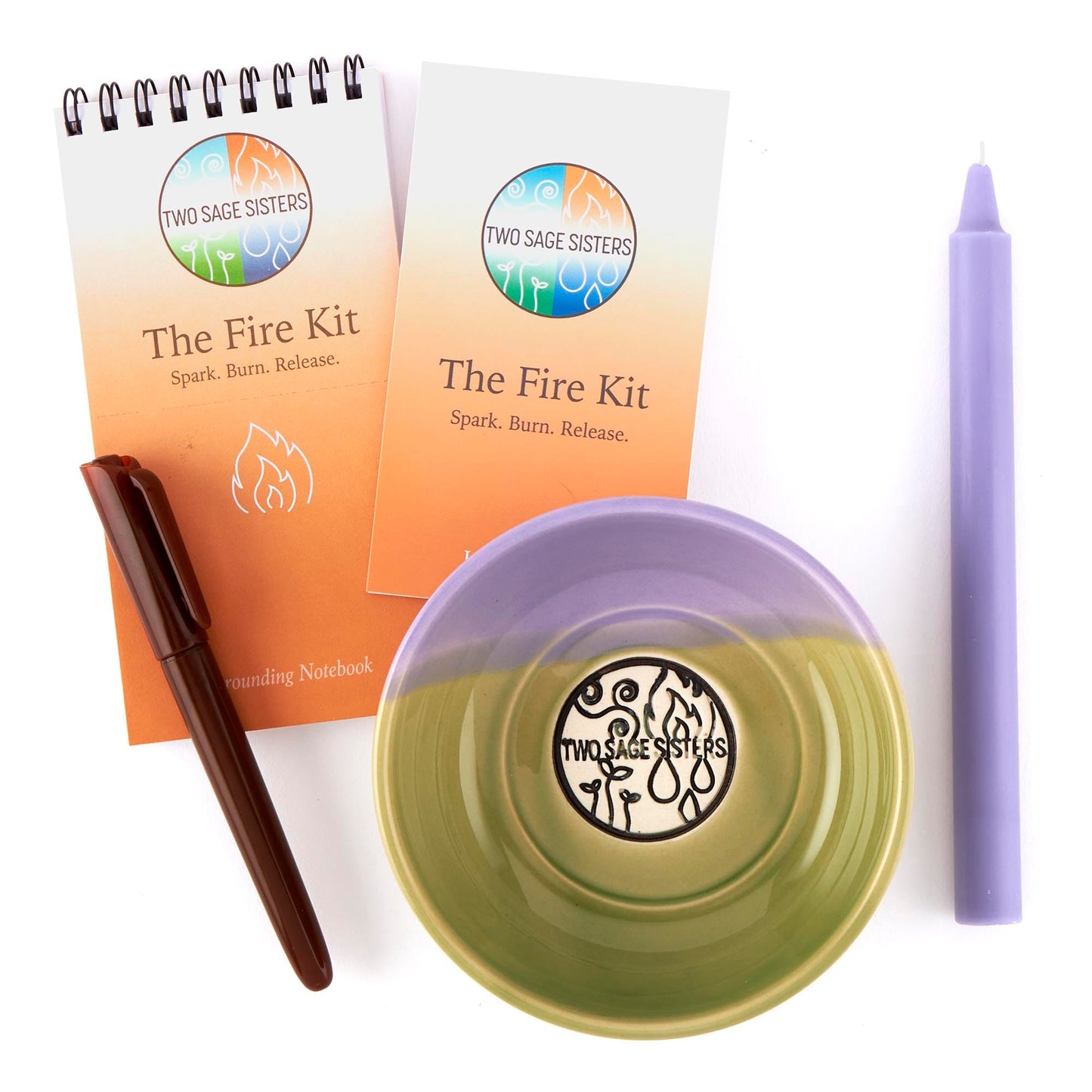 The Fire Kit – Make This a Summer of Self Care - Burn Negative Thoughts for Stress Relief and Healing - Care Kit By Two Sage Sisters