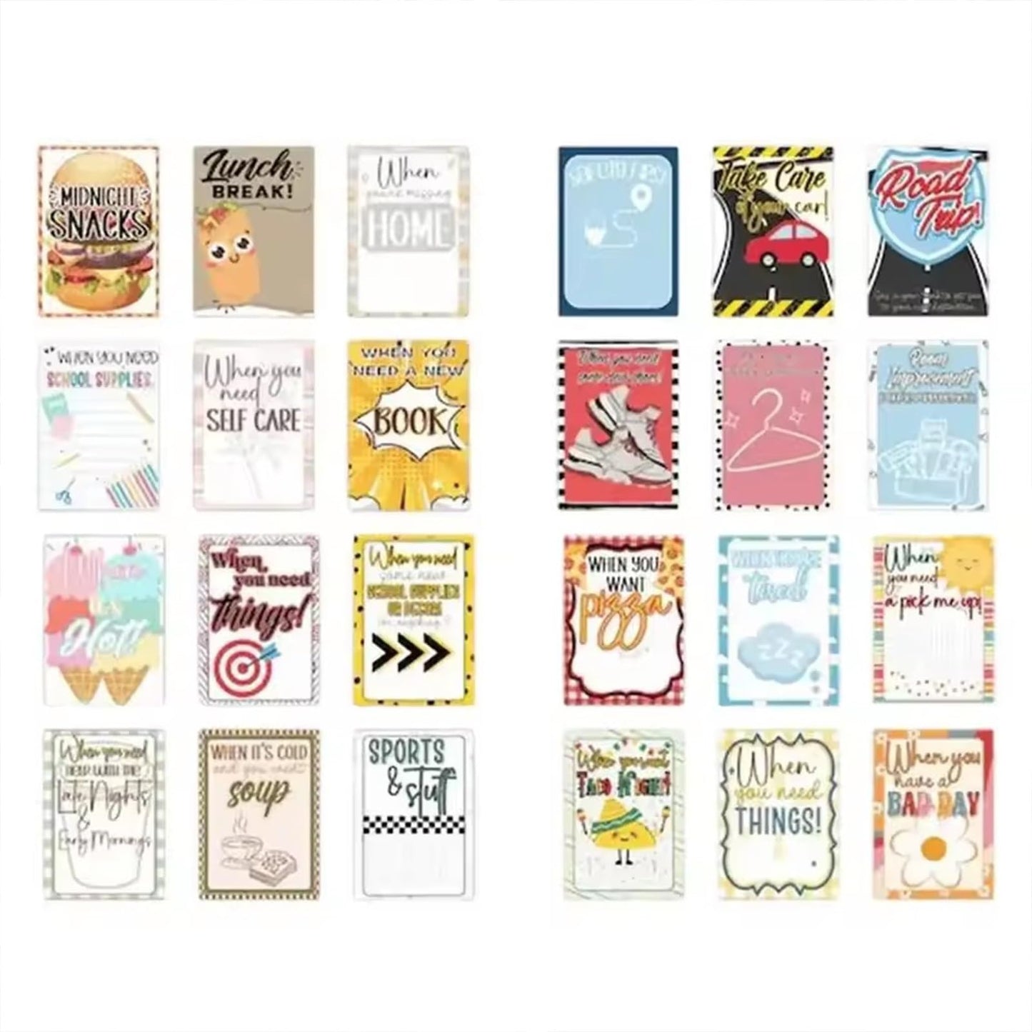 Christmas Gift Card Book Holder, DIY Spiral Bound Merry Christmas Gift Card Book 5x7 Pages Open When Envelopes, Holiday Student Gifts for Her-Him-Friends-Son College Care Cards Package(3pcs)