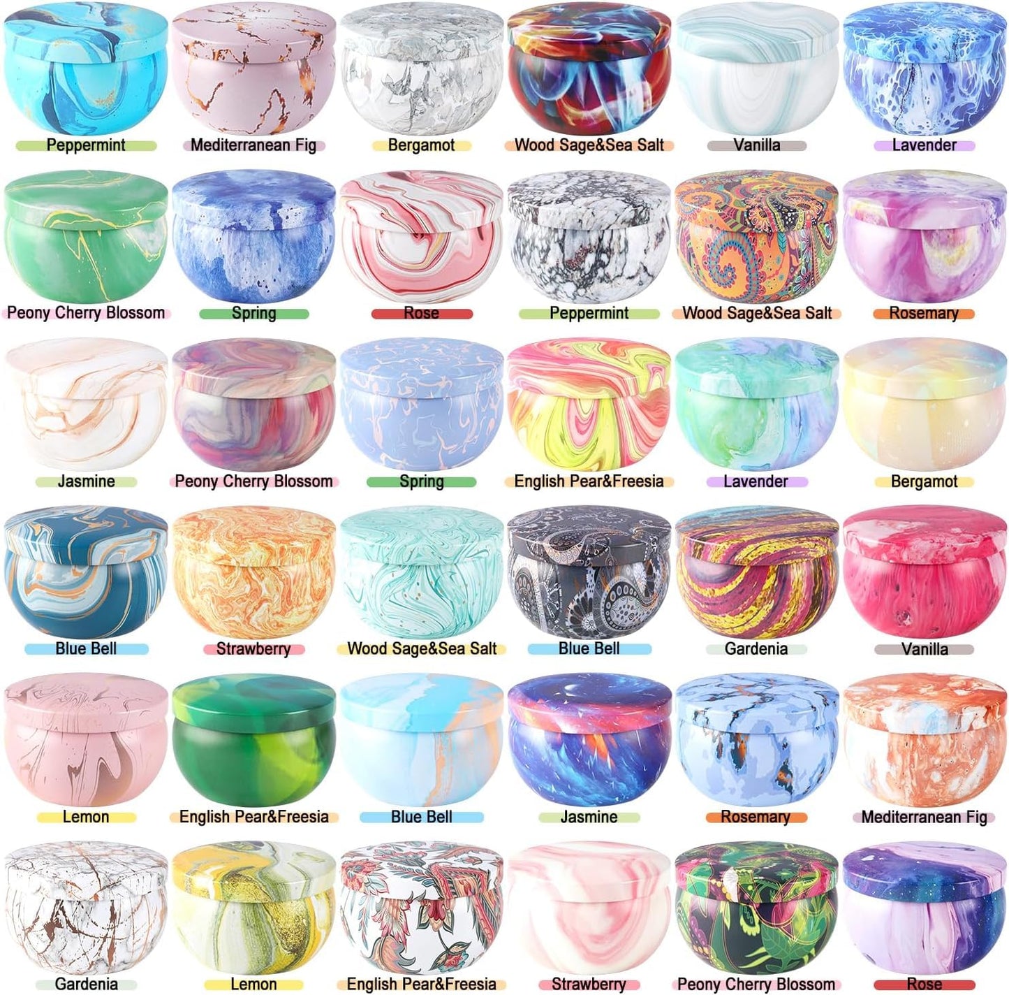 Howemon 36 Pack Scented Candles Set for Home, Relaxing Stress Relief, Aromatherapy - Natural Soy Wax and Fragrance - Gifts for Women, Mom, Best Friend, Wife, Birthday