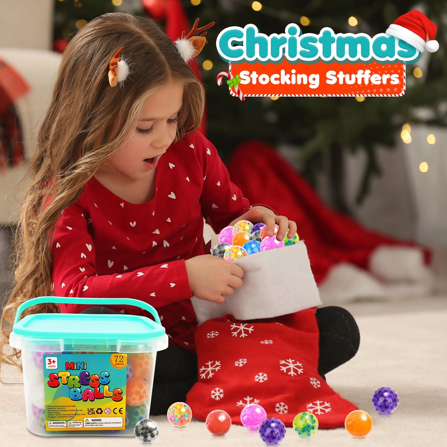 Squishy Stress Balls Fidget Toys - 72 Pack Squishy Toys Stress Ball for Anxiety, Fidget Stress Toys Bulk, Squeeze Balls for Adult with ADHD- Fidgets for Classroom Prize Box Toys, Classroom Must Haves