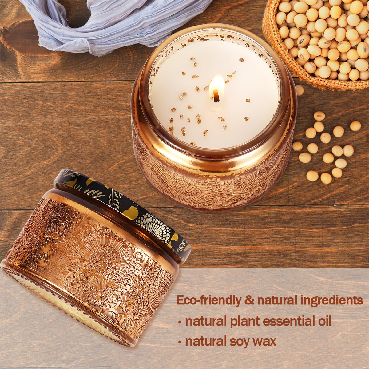 Christmas Gifts for Women, Candle Gifts for Mom Daughter Sister Wife, Unique Gift for Friend Women Rotatable Scented Candles Gift for Anniversary (Christmas Tree)