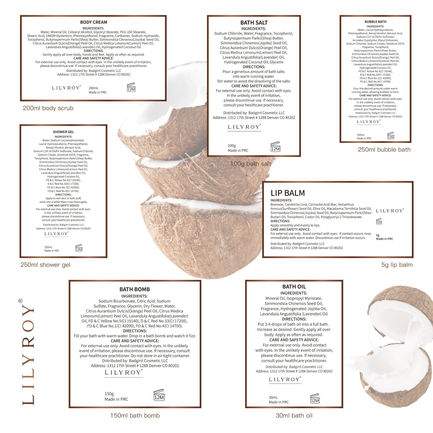 Mothers Day Gifts for Mom - 8-Piece Luxury Bath & Body Gift Set for Women, Self Care Kit, Spa Gift Baskets with Bath Bomb | Perfect Christmas, Birthday Gifts for Her, All Occasion Holiday Present