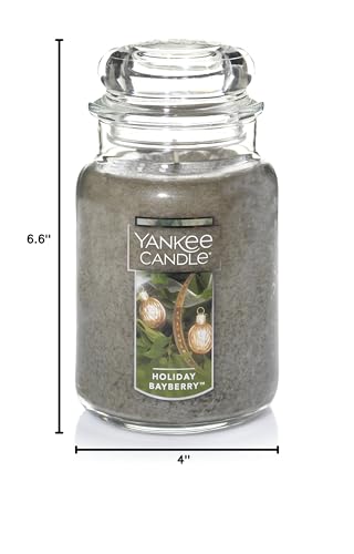 Yankee Candle Bayberry Scented, Classic 22oz Large Jar Single Wick Candle, Over 110 Hours of Burn Time | Holiday Gifts for All