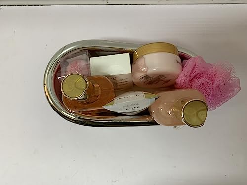 spa luxetique Gift Set For Women, Bath Sets for Women Gift, 8 Pcs Rose Spa Basket Includes Bubble Bath, Shower Gel, Body Lotion, Birthday Spa Gifts, Mother‘s Day Gifts for Mom