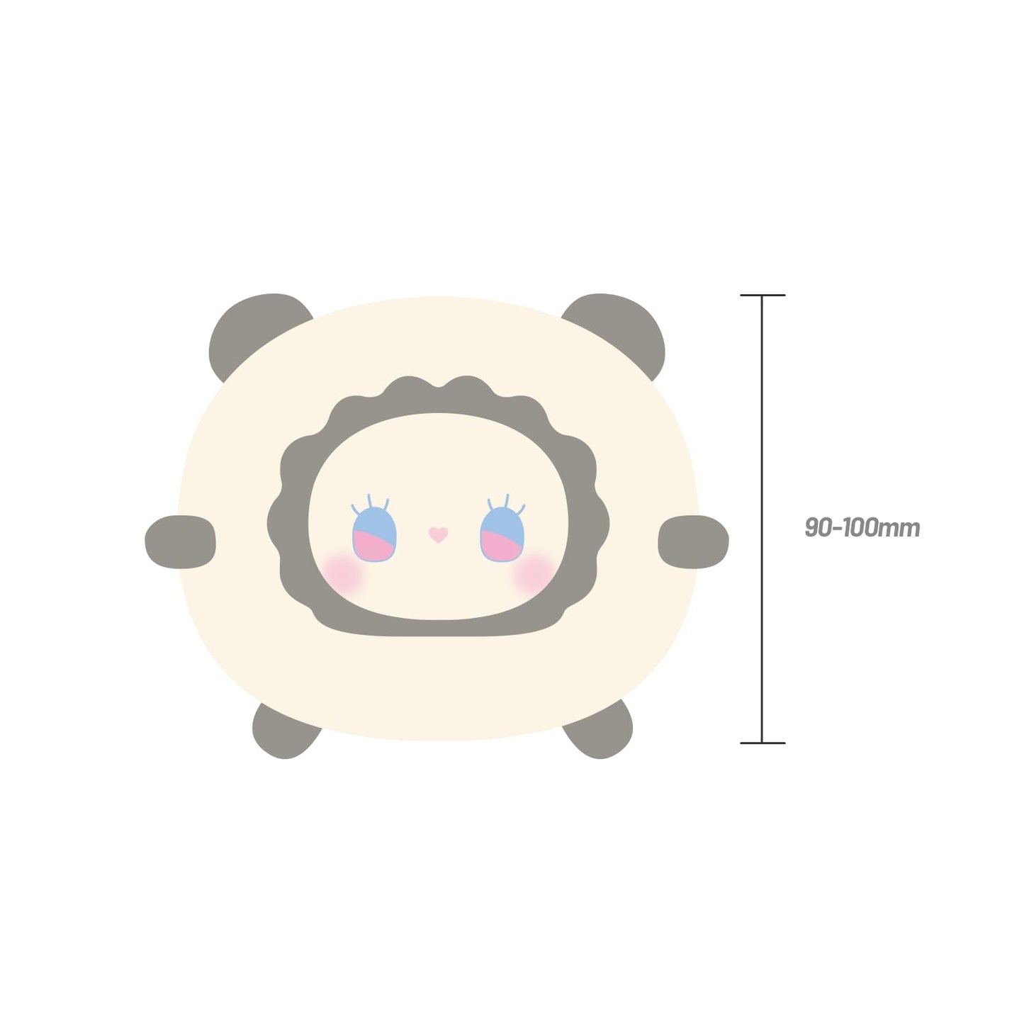 LUCKY EMMA RUA RUA Zoo Tuan Tuan Series Blind Box 6PCS Blind Bag Collection Toys Desktop Cute Blind Box Figures for Birthday Gifts