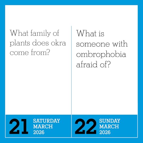 365 Days of Amazing Trivia Page-A-Day® Calendar 2026: The World's Bestselling Trivia Calendar