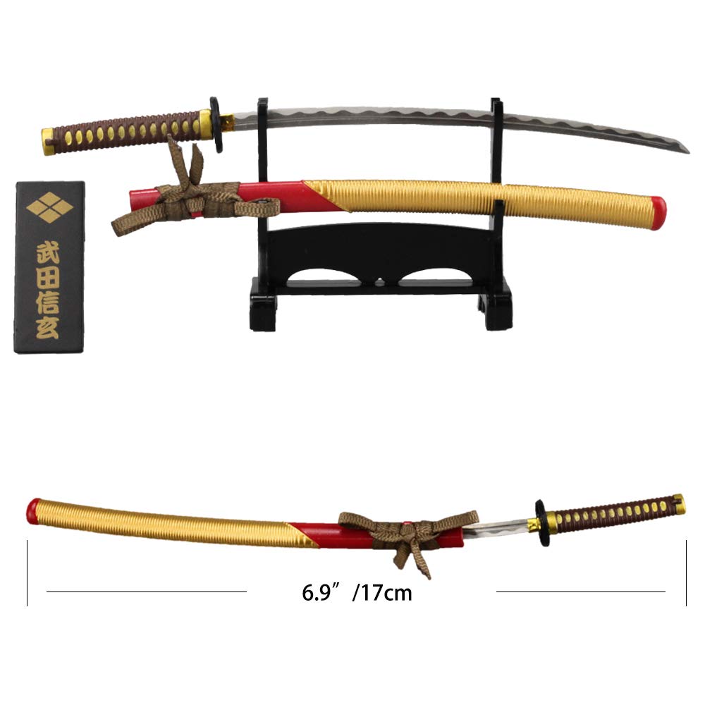 MEISTER JAPAN Takeda Shingen Samurai Armor, High 8.3in, Quality Anime Figures Gifts A5, for Office, Living Room, Graduation Ceremony, Fathers Day Or Thanksgiving Gift.