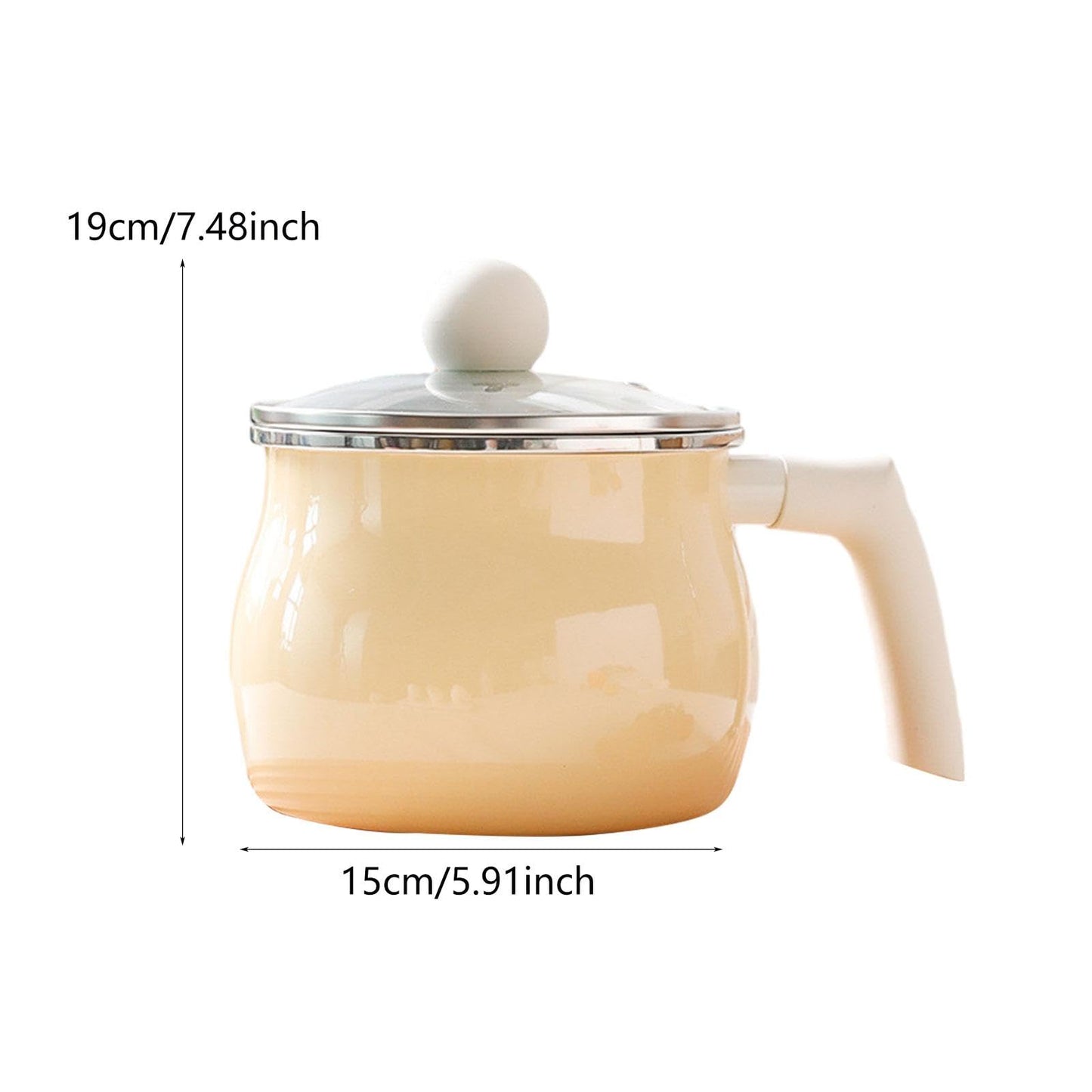 Llazsybz Saucepan Cooking Pot for Cooking Gifts Multifunctional Kitchenware Kitchen Supplies for Kitchen Dining Room Camping Party, Yellow