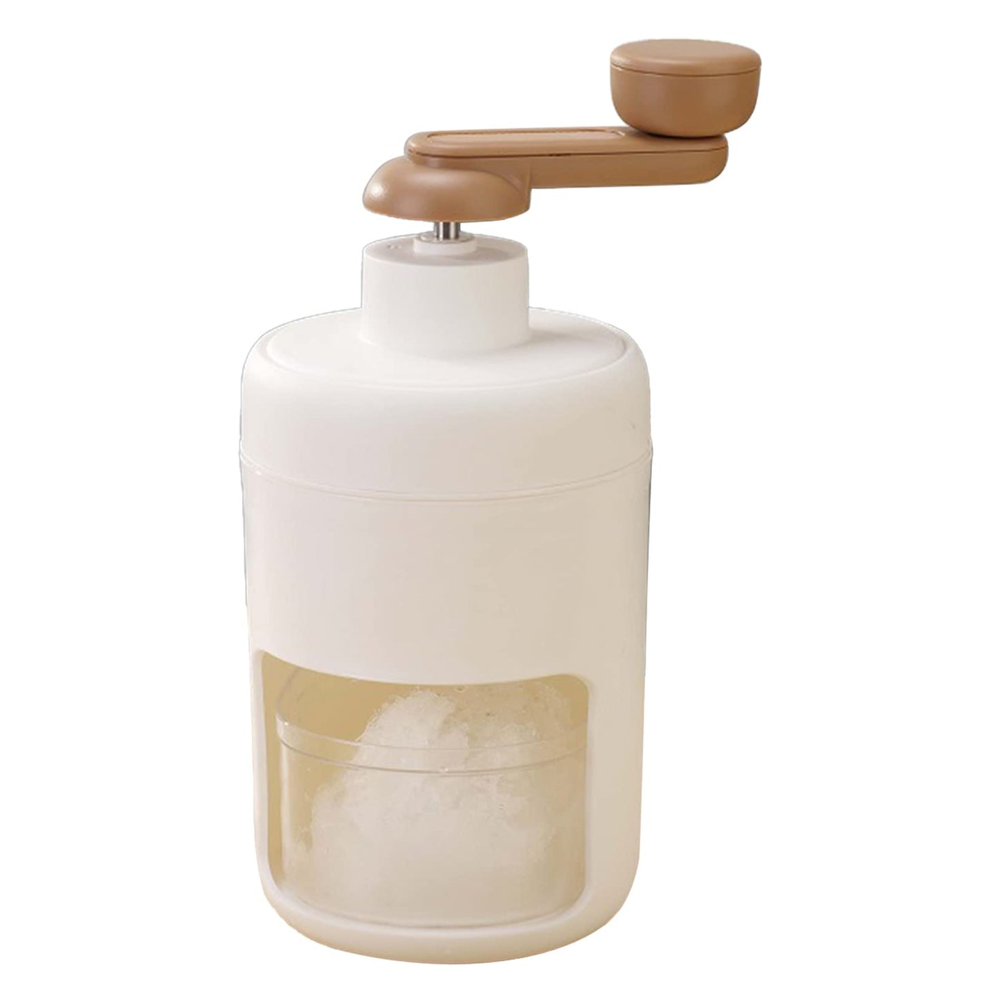 Topyond Hand Crank Ice Crusher Mini Snow Cone Machine, Food Grade Manual Ice Shaver for Home Use, Portable Ice Breaker with Easy Crank Operation, for Shaved Ice and Ice Bricks