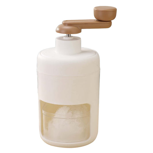 Topyond Hand Crank Ice Crusher Mini Snow Cone Machine, Food Grade Manual Ice Shaver for Home Use, Portable Ice Breaker with Easy Crank Operation, for Shaved Ice and Ice Bricks