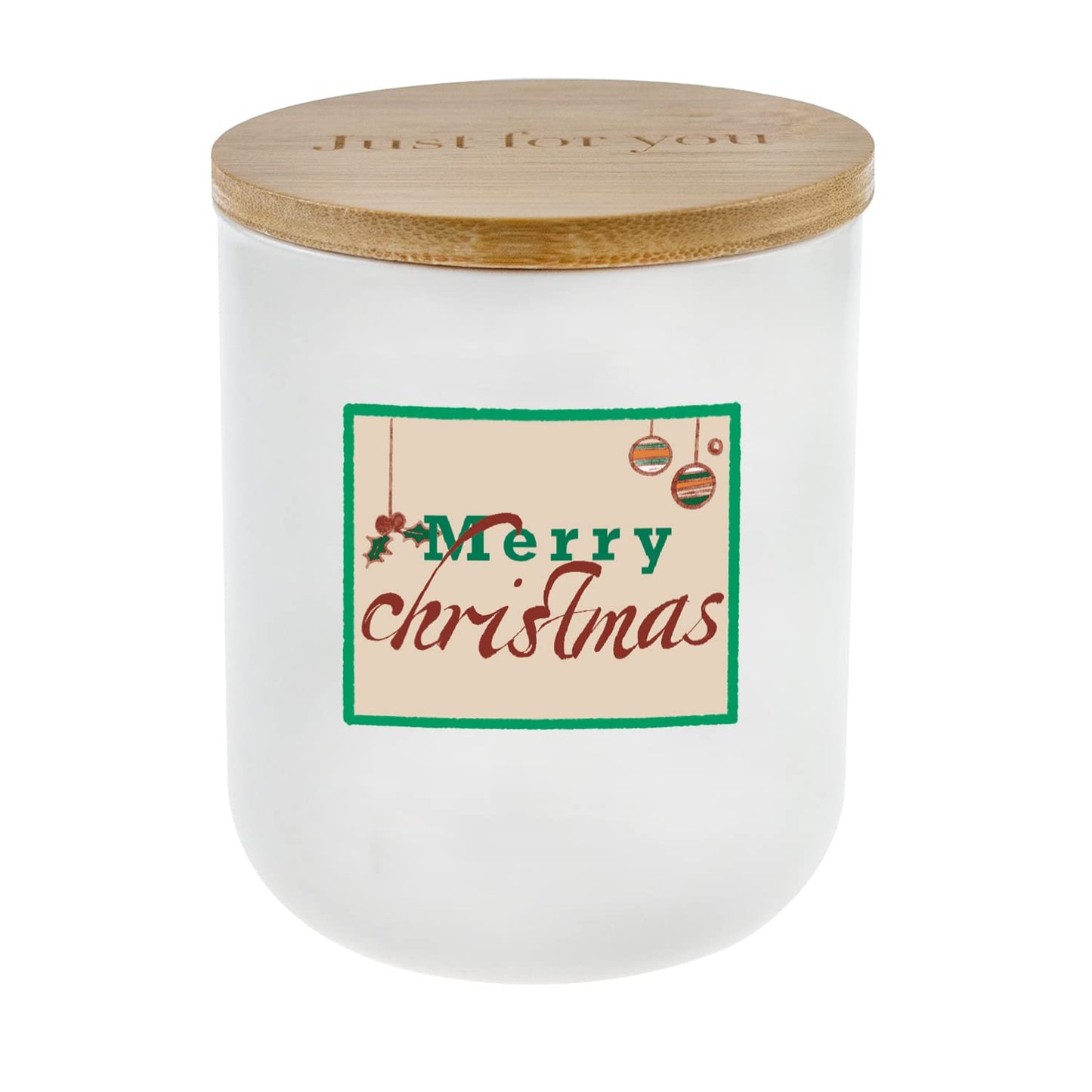 Lihome Christmas Candles - Christmas Gifts for Women Men, Candles for Home Scented, Handmade Ceramic Jar 11.5oz Natural Soy Wax(Christmas Vanilla Coconut)