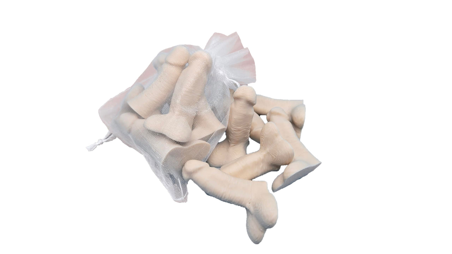 Bag of Dicks - Pride | Rainbow | Dick in Bulk | Tiny Penis | Party Favors | Bachelorette | Novelty Items | Funny Joke Gift, Plastic (Mixed, 35 Pack)