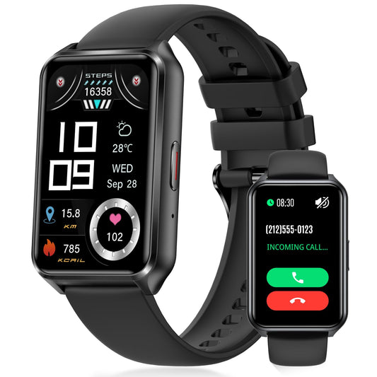 Smart Watch Fitness Tracker with Make Call 24/7 Heart Rate Blood Pressure Sleep Monitor, 100+ Sports Modes, Calorie Step Counter for Walking, IP68 Waterproof, Smart Watches for Women Men