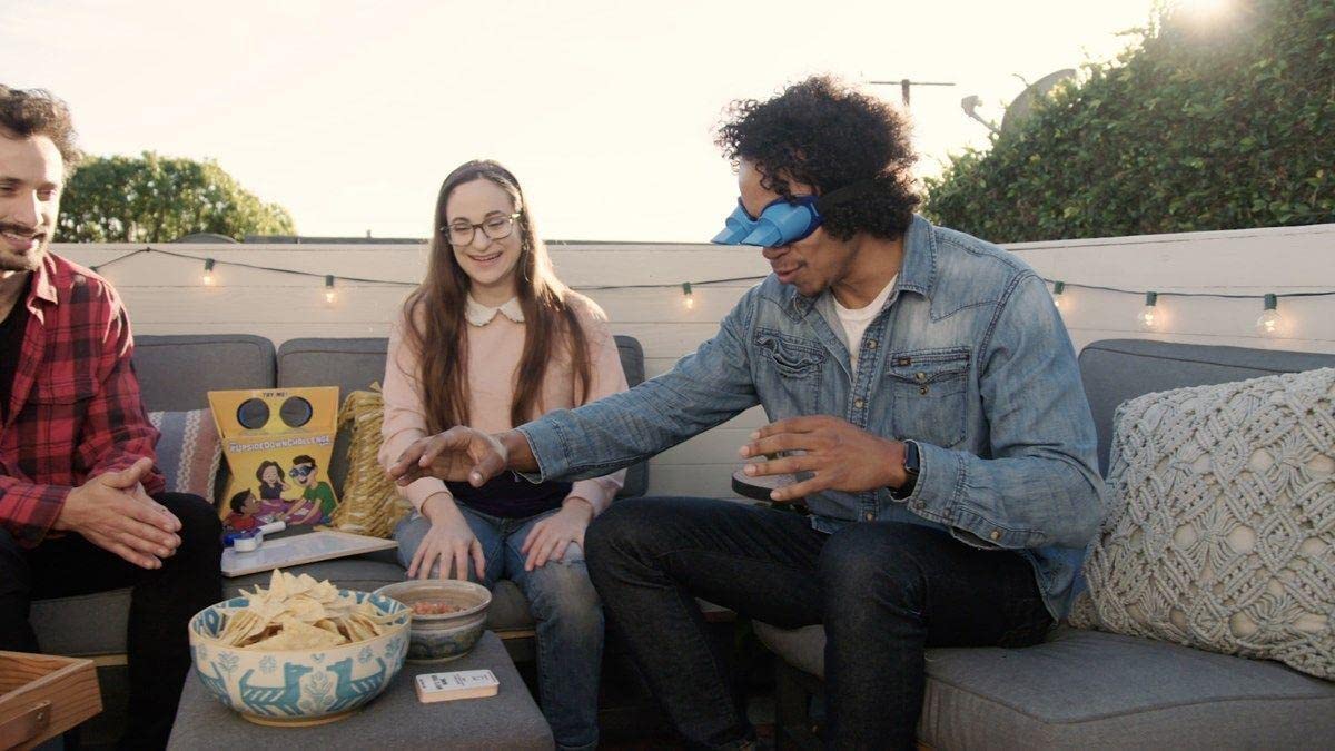 Vango The UpsideDownChallenge Game for Family & Kids - Fun Challenges with Upside Down Goggles - Hilarious for Game Night & Parties - 2-6 Players, Ages 8+ (Standard Edition)