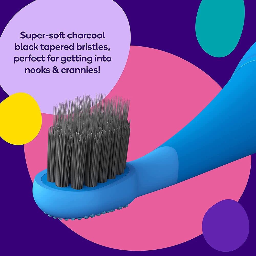 Burst Kids & Toddlers Electric Toothbrush (Pink) | Soft Bristles | Two Minute Timer | Rechargeable Battery | Easy-Grip Silicone Handle | 2 Modes for Healthy Smiles | Ages 3+