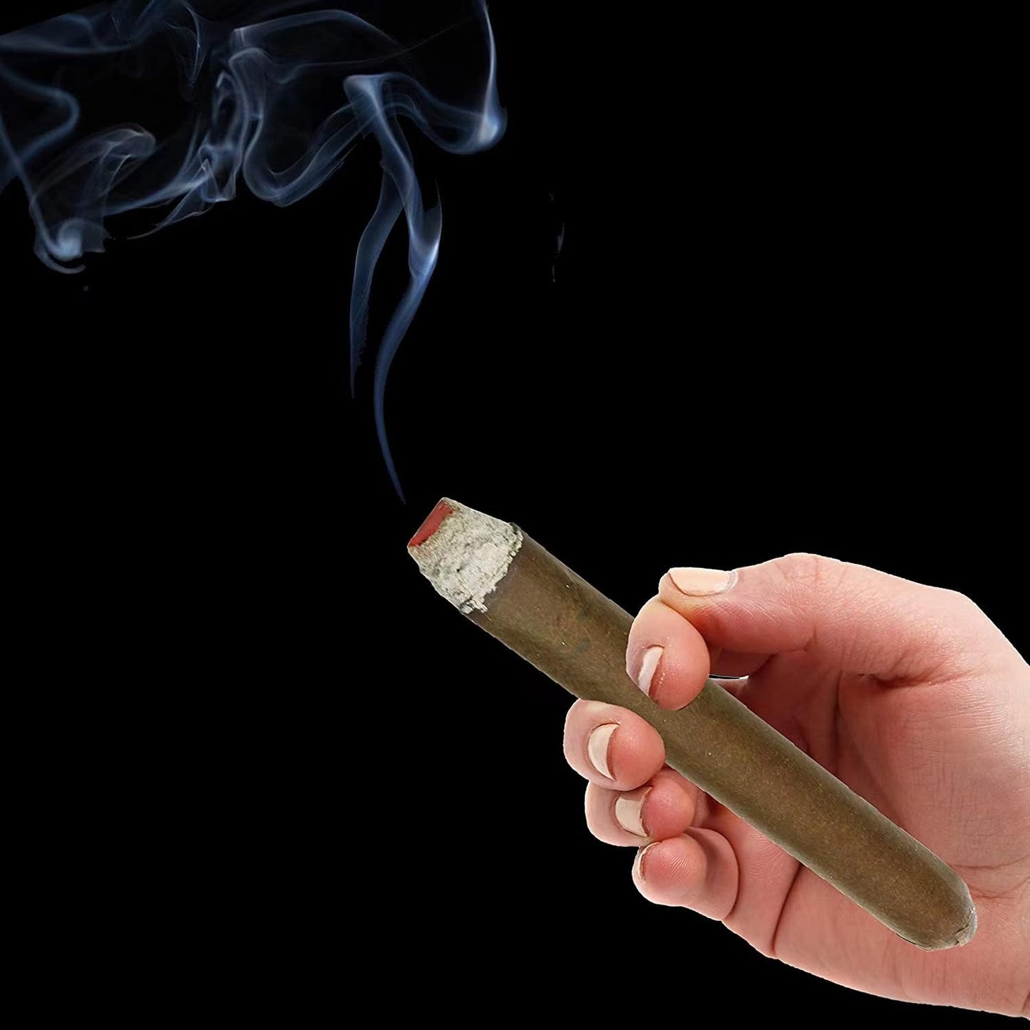 CLESEN Puff Cigar 4.5 Inch(12 Pack),That Blow Smoke,Durable ，Realistic,Ideal for Themed Parties,Prop for Prank, Halloween Costume, Movie, Or Theater Play Tricky Fun Gag Cool Toy,