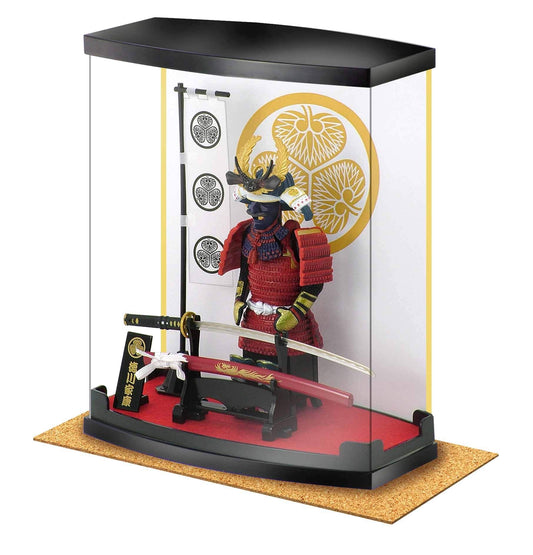 MEISTER JAPAN Samurai Figure Gifts Japanese Armor-Tokugawa Ieyasu Office and Living Room Ornament Box Height 8.3"