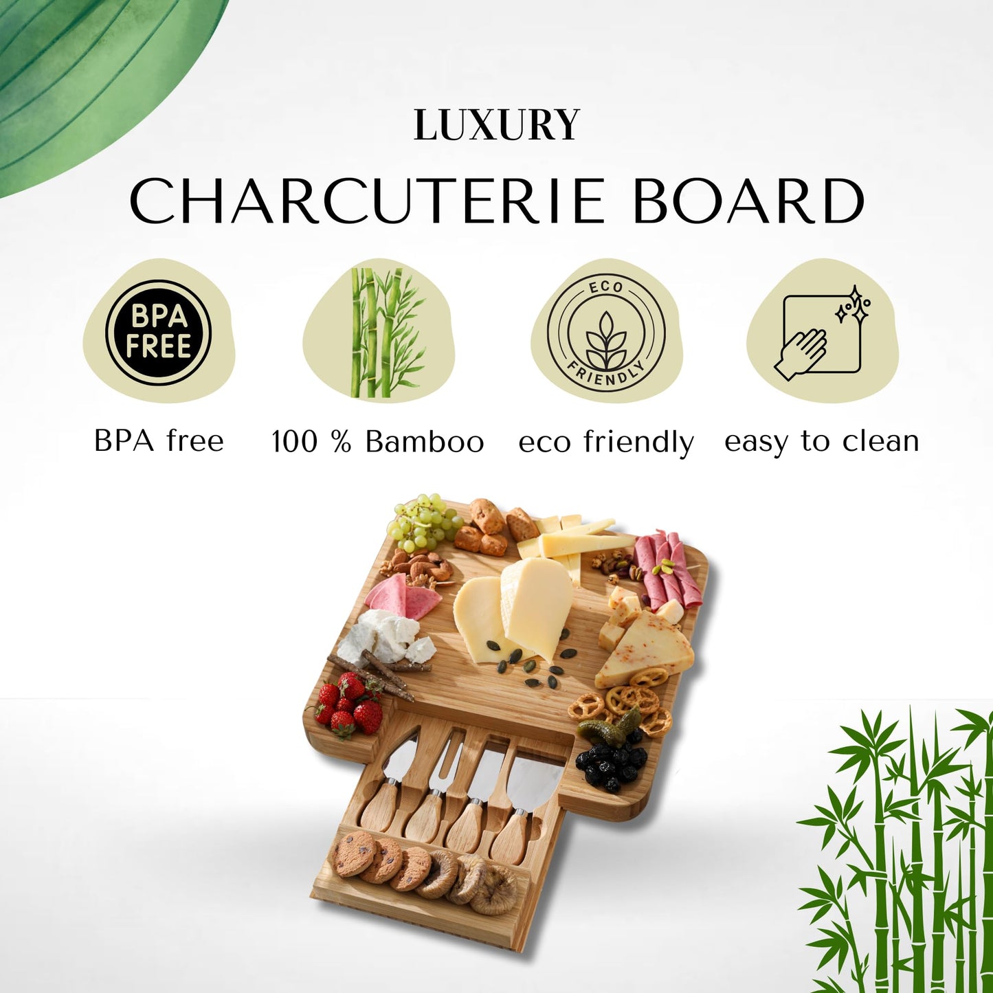 Personalized Charcuterie Boards Gift Set, Custom Engraved Cheese Board, Christmas Gifts for Mom Wedding Gifts for Couples, Bridal Shower, Birthday, Housewarming New Home Gifts for Family or Women