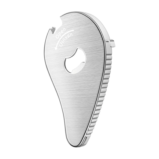 Uinxan Jar Bottle Can Opener for Weak Hands & Arthritis - Effortless Twist Off Lids (0.6"-2.7") & Pull Tab Seals | Premium 304 Stainless Steel, Patented | Portable Senior-Friendly Kitchen Gadget