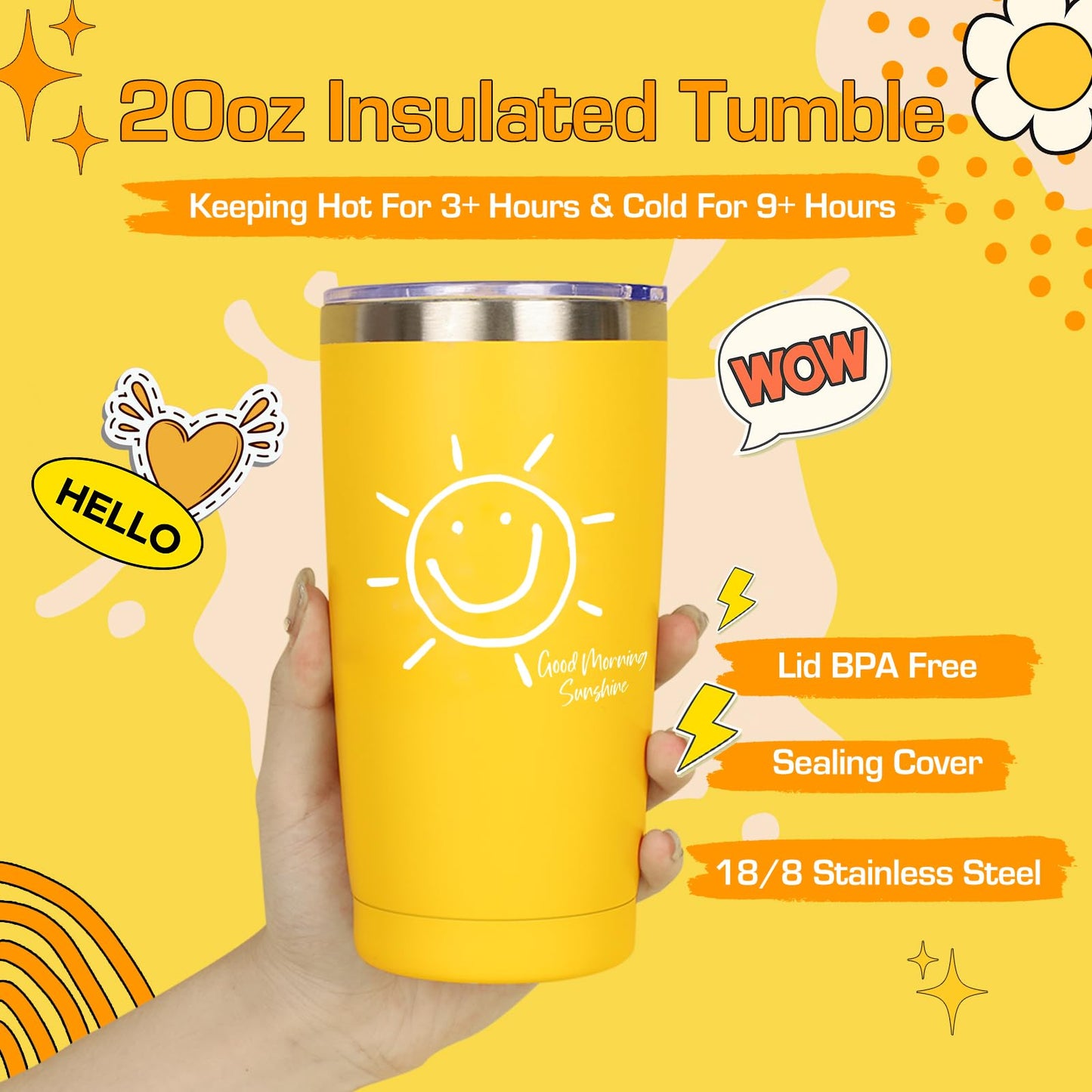 Gift Baskets for Women, 10pcs Unique Birthday Gifts for Women, Best Friend Birthday Xmas Gifts, Get Well Soon Gift Basket Sending Sunshine Cheer Up Box for Sister Friendship - BRIGHTEN UP HER DAY!