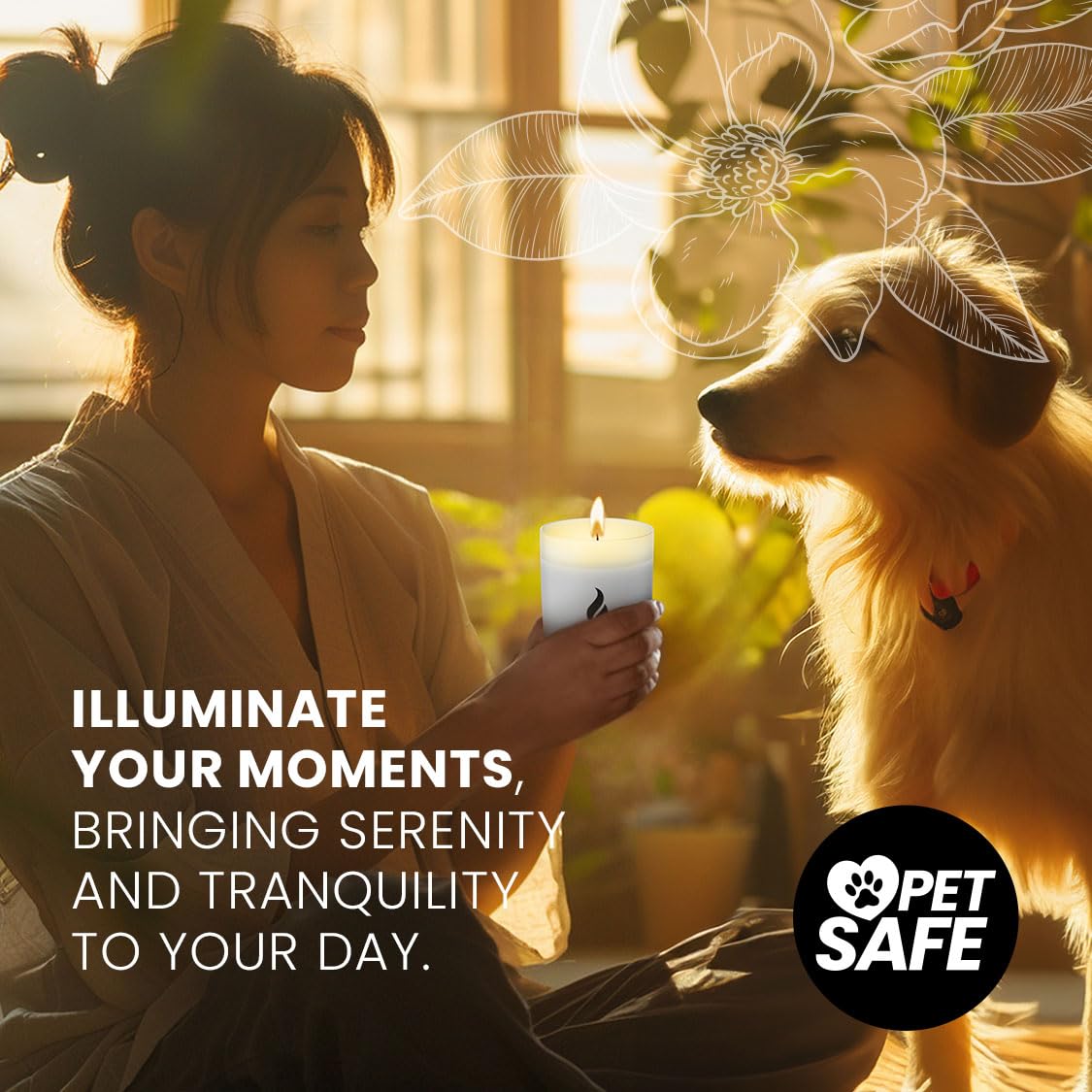 Stress Relief Candles | Lavender, Basil & Jasmine | Calming Candle | Non Toxic Candle | Highly Scented & Long Lasting | Aromatherapy Candle | Scented Candles | Gifts for Women and Men