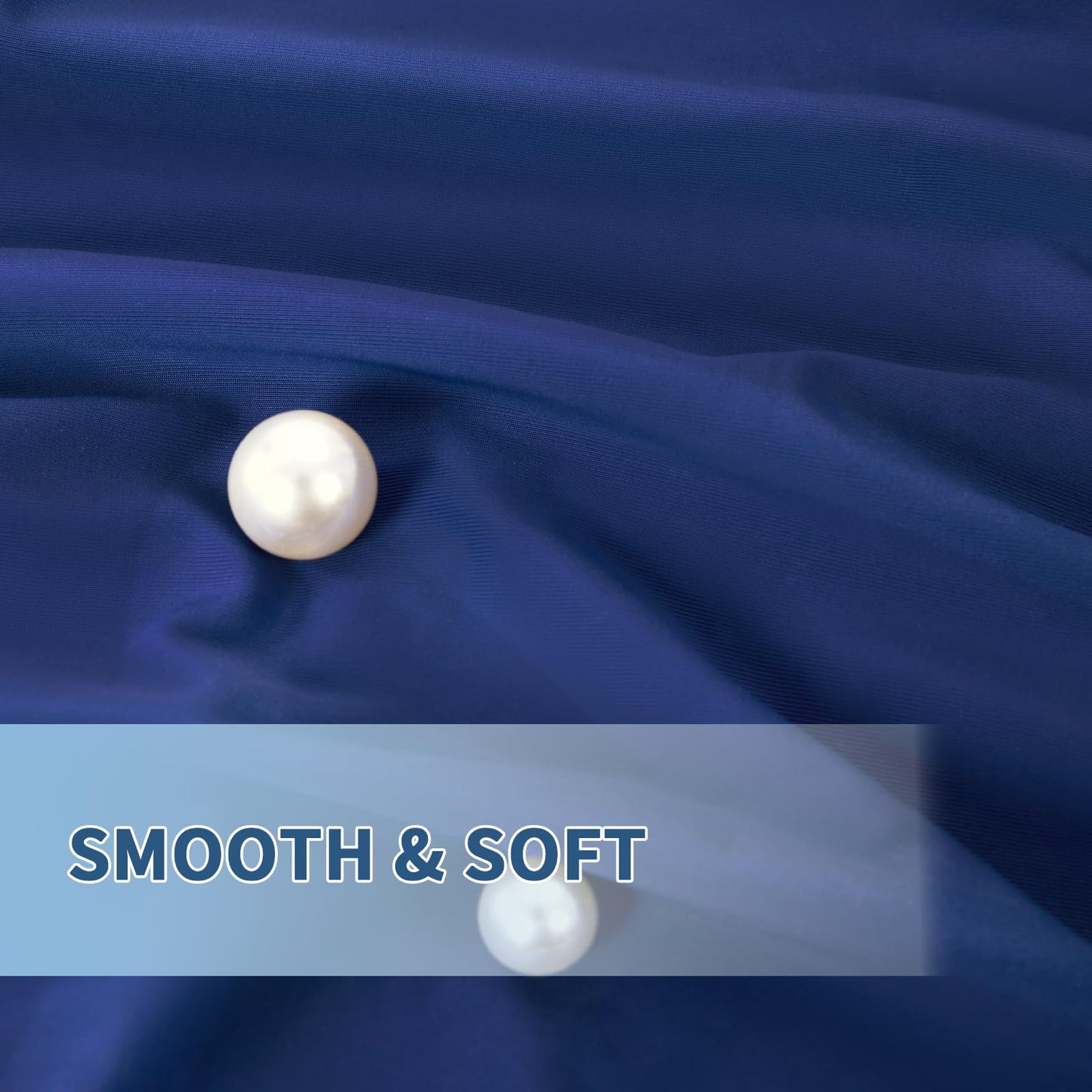 Cooling Pillow Cases for Hot Sleepers and Night Sweats, Ice Cool Pillowcases Standard Size Set of 2 for Hair Skin Silky Luxury Cover with Envelope Closure, Dorm Essentials for Deco,Royal Blue, 20"x26"