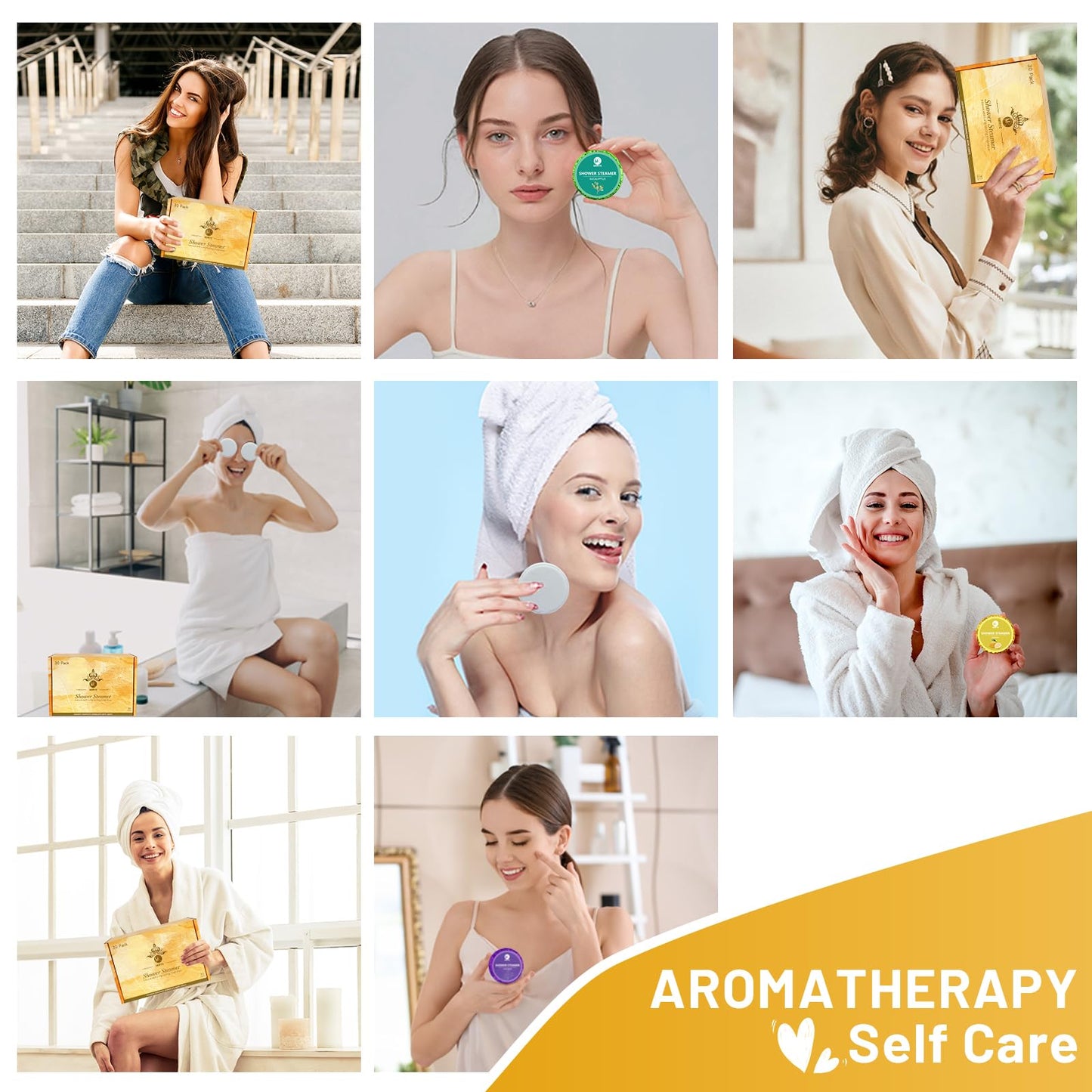 Shower Steamers Aromatherapy, 30-Pack Shower Steamer for Women Men, Shower Bombs with Essential Oils Stress Relief and Self Care, Birthday Gift for Mom, Dad, Wife, Daughter, Son, Friends