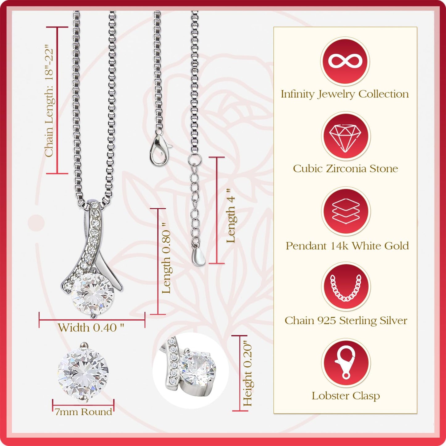 Larvincy To My Boyfriends Mom Necklace With Heartfelt Message & Elegant Box - Boyfriend Mom Gifts From Girlfriend On Birthday, Mothers Day, Christmas Or Special Occasion