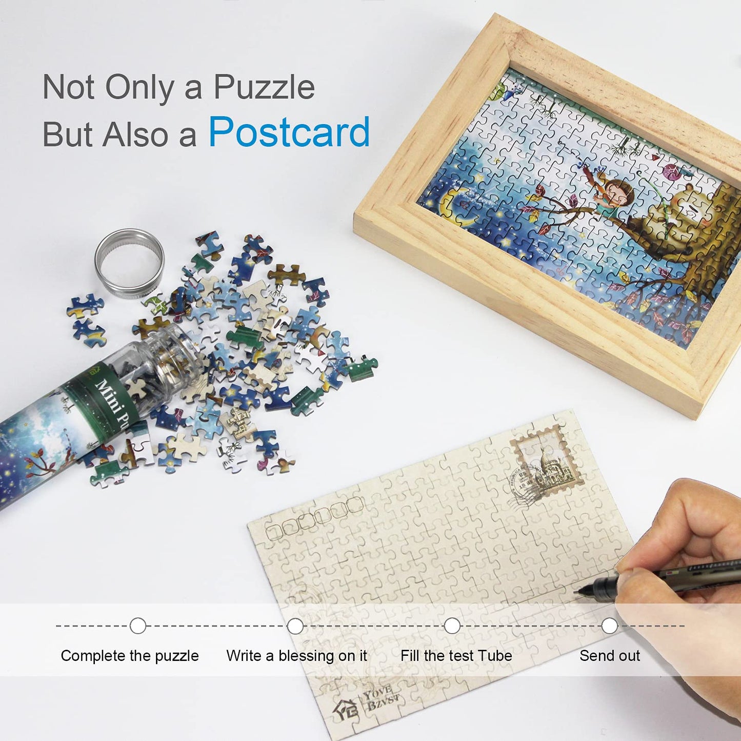 Mini Jigsaw Puzzles for Adults 150 Pieces(4 Packs) Small Jigsaw Puzzle Challenging Micro Puzzle Difficult Tiny Puzzle Home Decor Entertainment 6x4in (4 Pack-4)