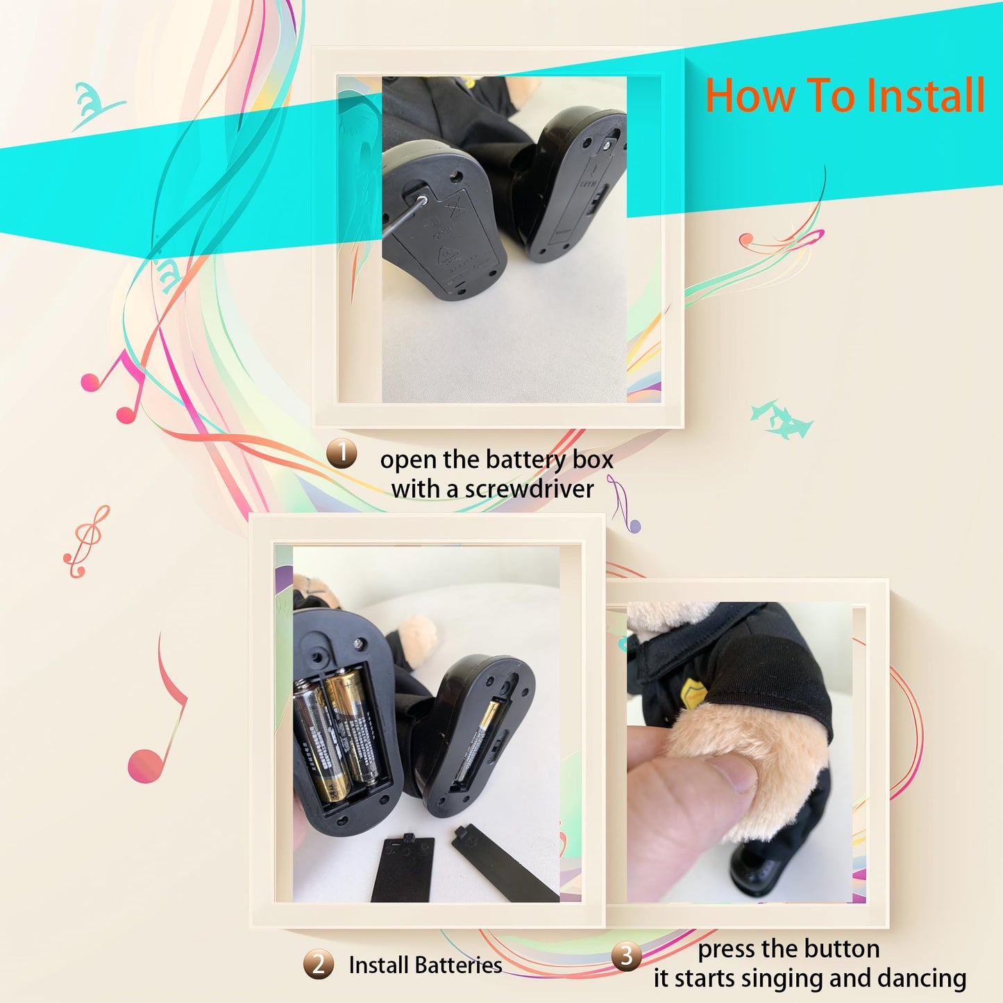 Singing Dancing Police Teddy Bear Playing Bad Boys What You Gonna DO Song – Musical Interactive Stuffed Animal Plush Cop Toy for Kids Adults, 14”