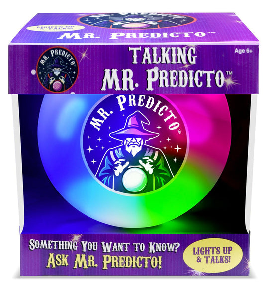 Kamhi World Mr Predicto Fortune Telling Ball - Ask Questions & Get Answers, Interactive Color Changing Crystal Ball, Novelty Toy with Lights, Fun Teen Gift