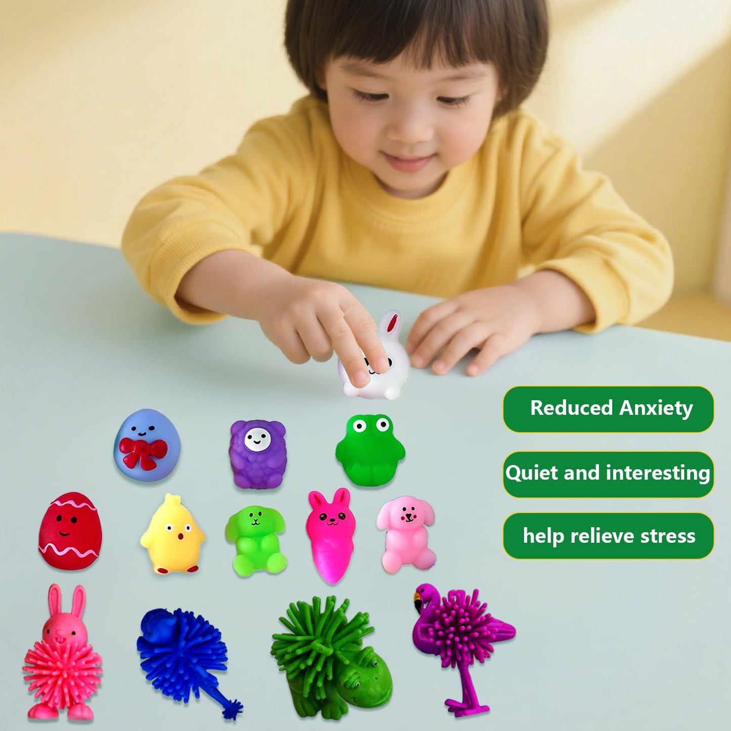 70 Pcs Fidget Toys Set,Stocking Stuffers for Kids, Gifts for Kids, Party Favors - Stress Relief Sensory Toys - ADHD Toys,Anxiety Carnival Treasure Classroom Prizes