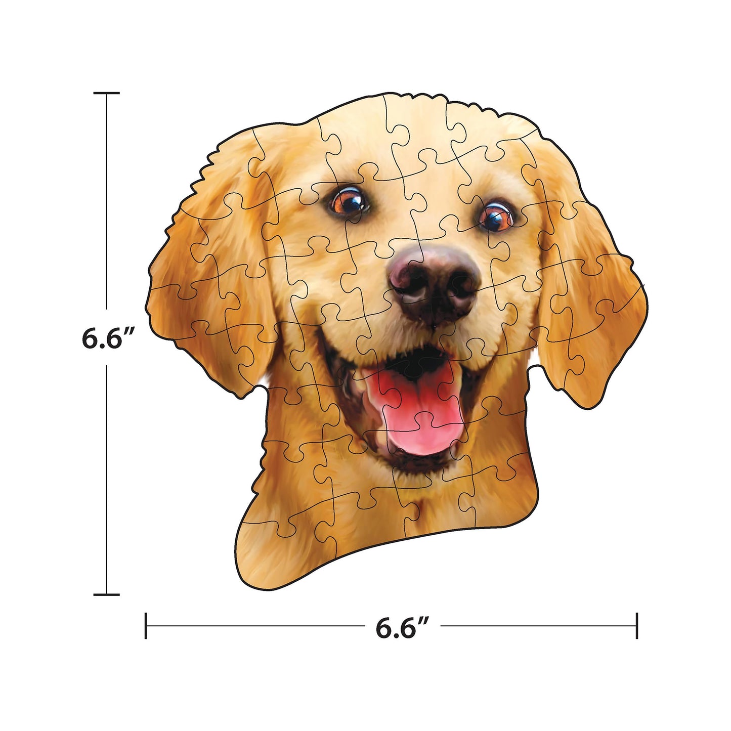 RoseArt - Mini-Shaped - Dog Selfies - 500 Piece Jigsaw Puzzle for Adults