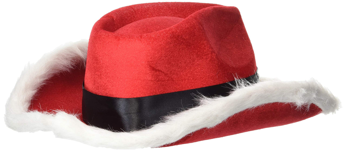 Santa Cowboy Hat - Adult Size, 1 Pc
