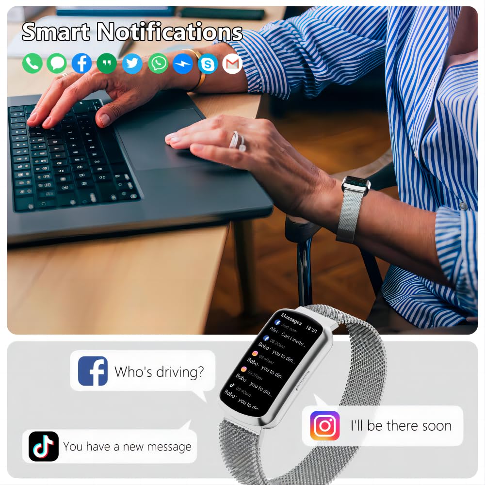 JYUAJOI Health Fitness Tracker, Smart Watch with 24/7 Heart Rate and Blood Pressure Monitor, Activity Tracker with Blood Oxygen, 120 Sport Mode Waterproof Sleep Tracker for Women Men