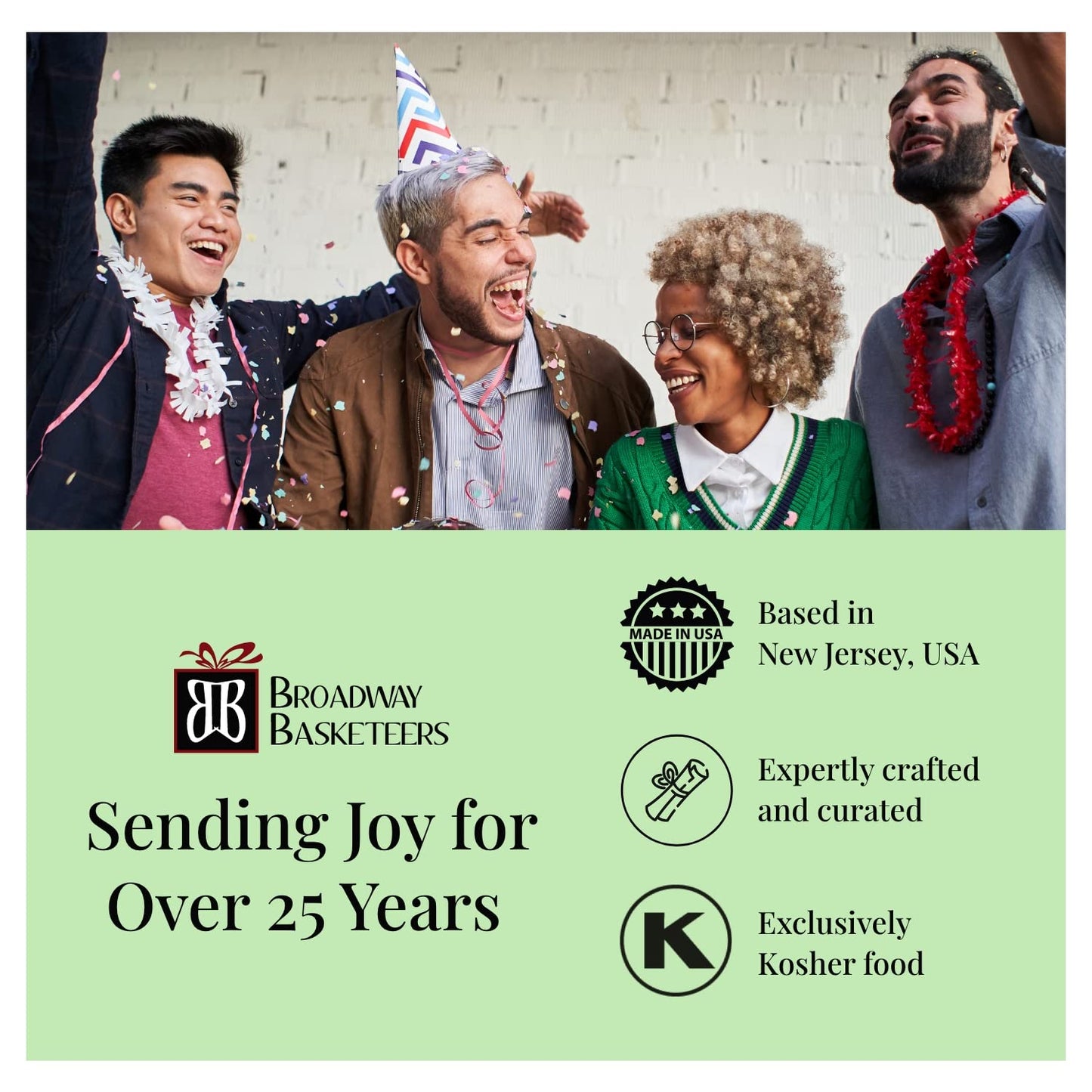 Broadway Basketeers Gourmet Chocolate Food Gift Basket Snack Gifts for Women, Men, Families, College, Delivery for Birthday, Appreciation, Thank You, Sympathy, Congratulations