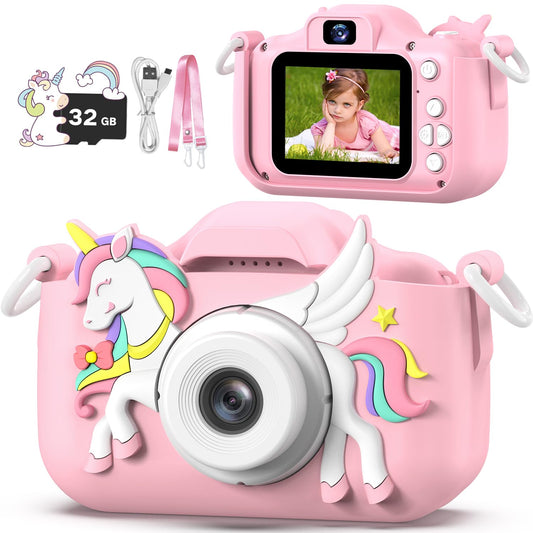 Masterbee Children's Camera Toys for Girls & Boys, 3-12 Years - 1080P HD Video Kids Digital Camera - Perfect for Christmas & Birthday Gifts