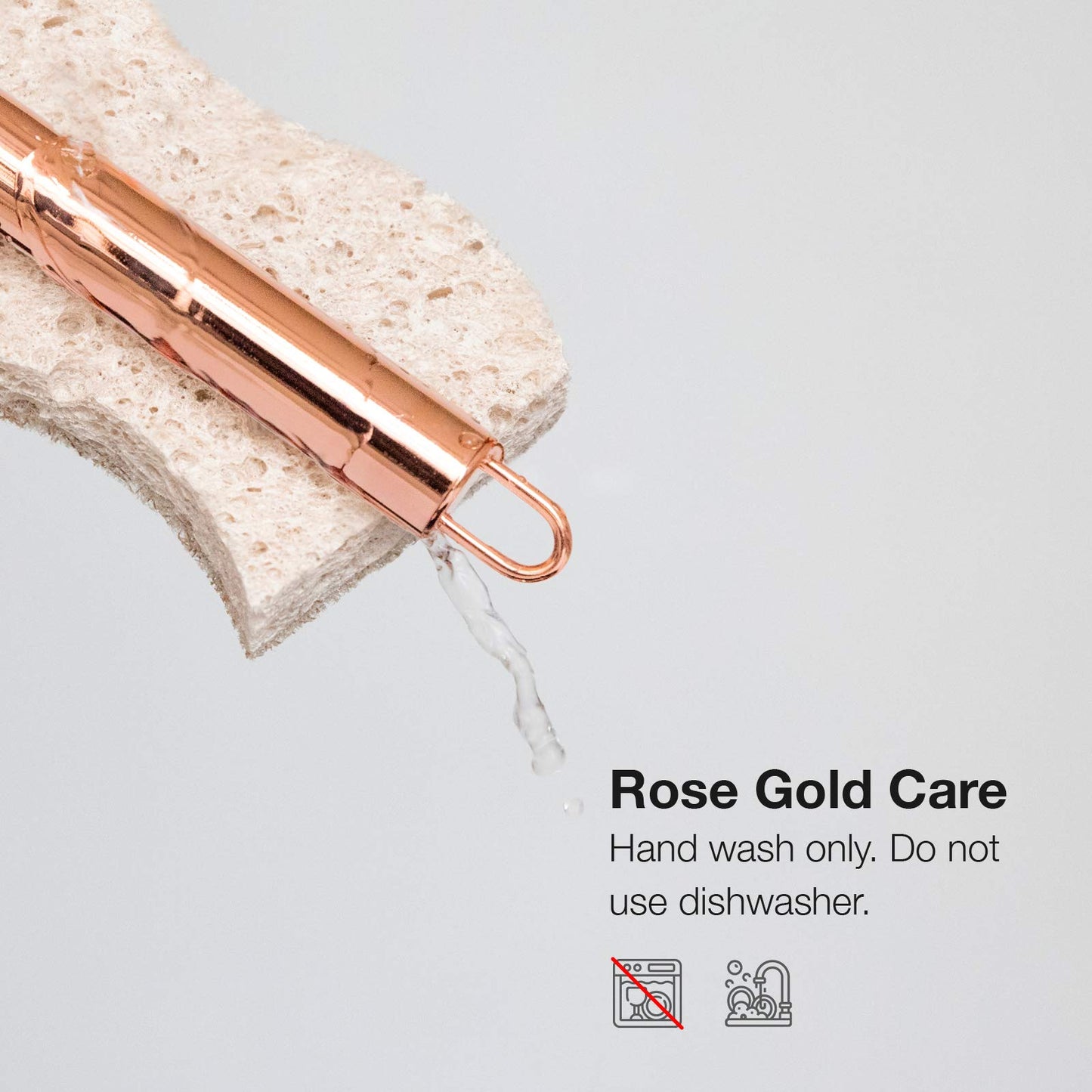 COOK WITH COLOR Kitchen Gadget Set Copper Plated Stainless Steel Utensils with Soft Touch Handles, Copper Pink, 7 Pieces