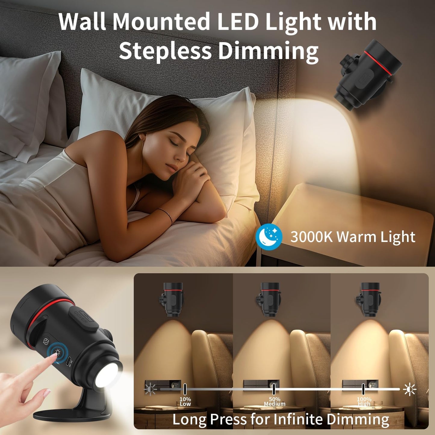 Galaxy Planetarium Projector, Starlight Headlines for Car with Rechargeable Battery Indoor Corridor LED Wall Light and Outdoor Camping, HD Image Adjustable Focus, 360° Rotation